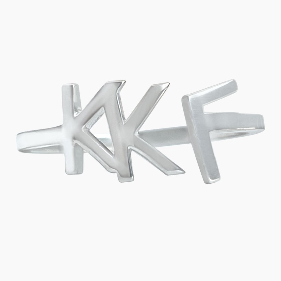 Silver Kappa Kappa Gamma (Kappa) ring | mazi + zo sorority jewelry
