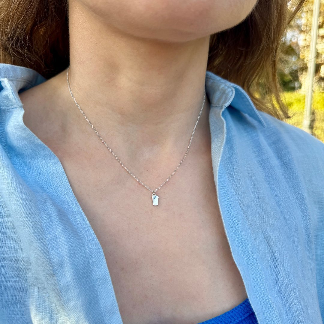Latte Love Necklace in Sterling Silver