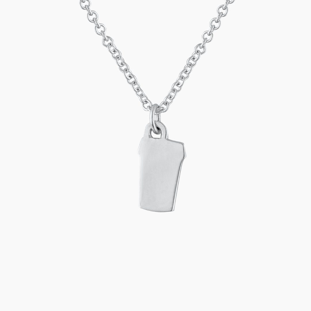 Latte Love Necklace in Sterling Silver