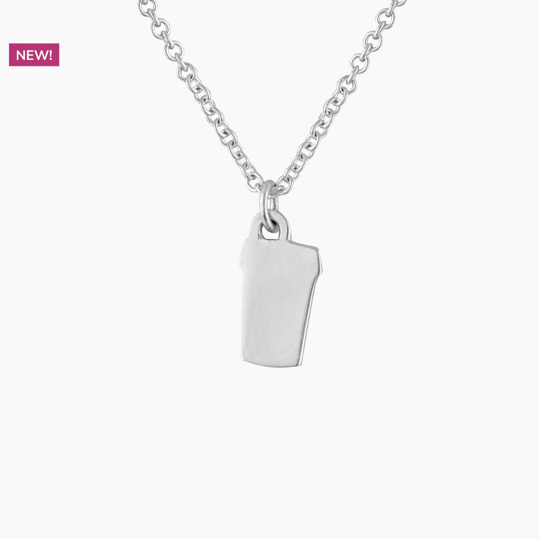 Silver Latte Necklace | Gifts for Coffee Lovers | mazi + zo jewelry