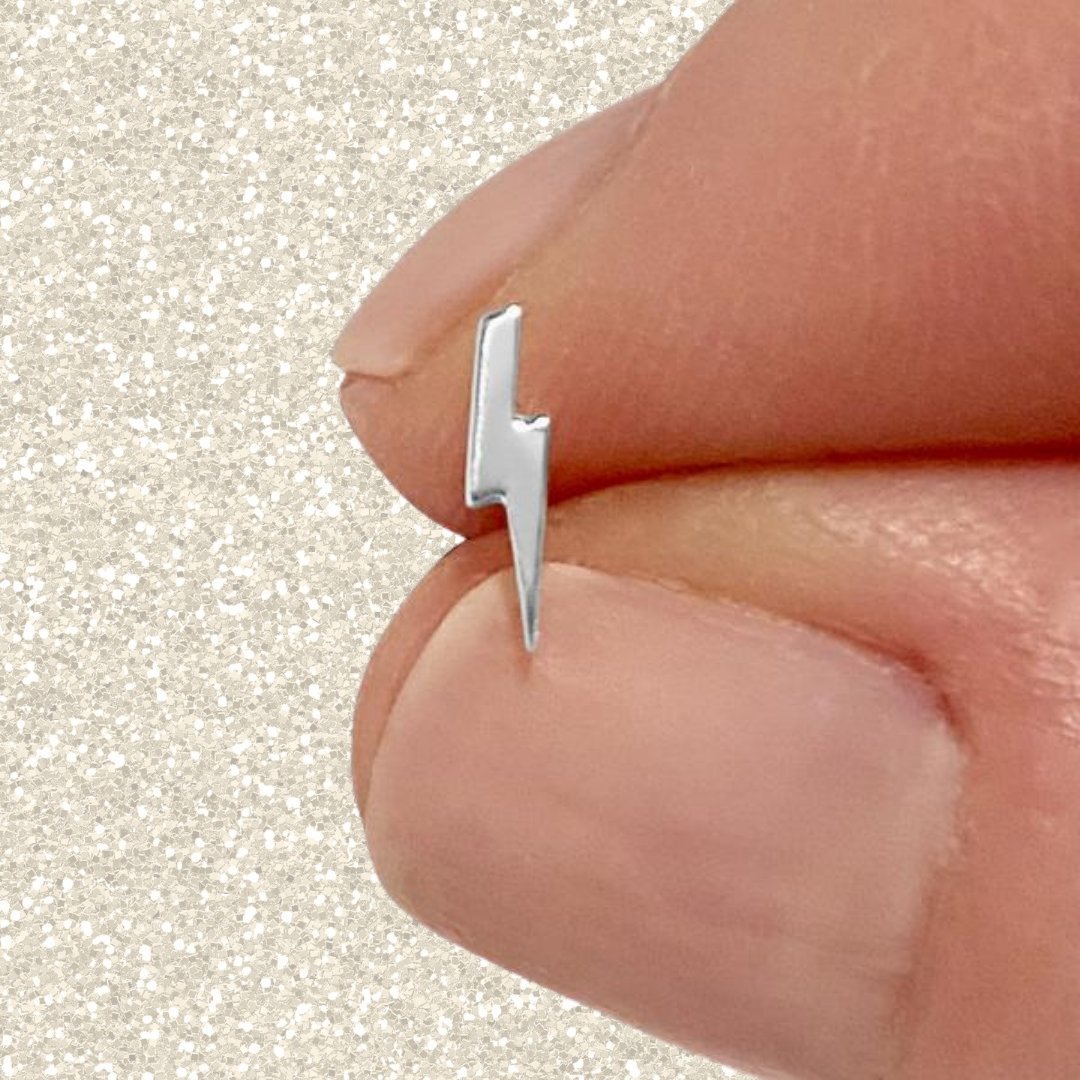 Sterlng Silver Lightning Bolt Earrings | mazi + zo jewelry