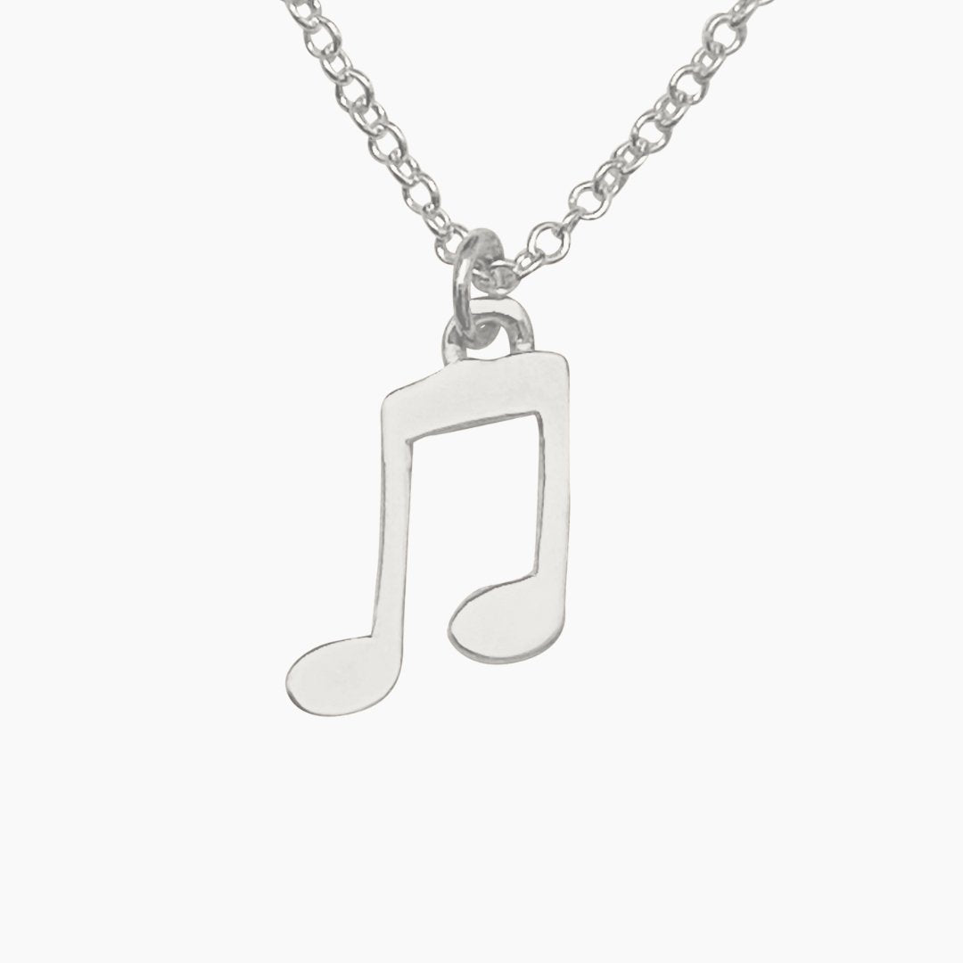 Sterling Silver Music Note Necklace | mazi + zo jewelry