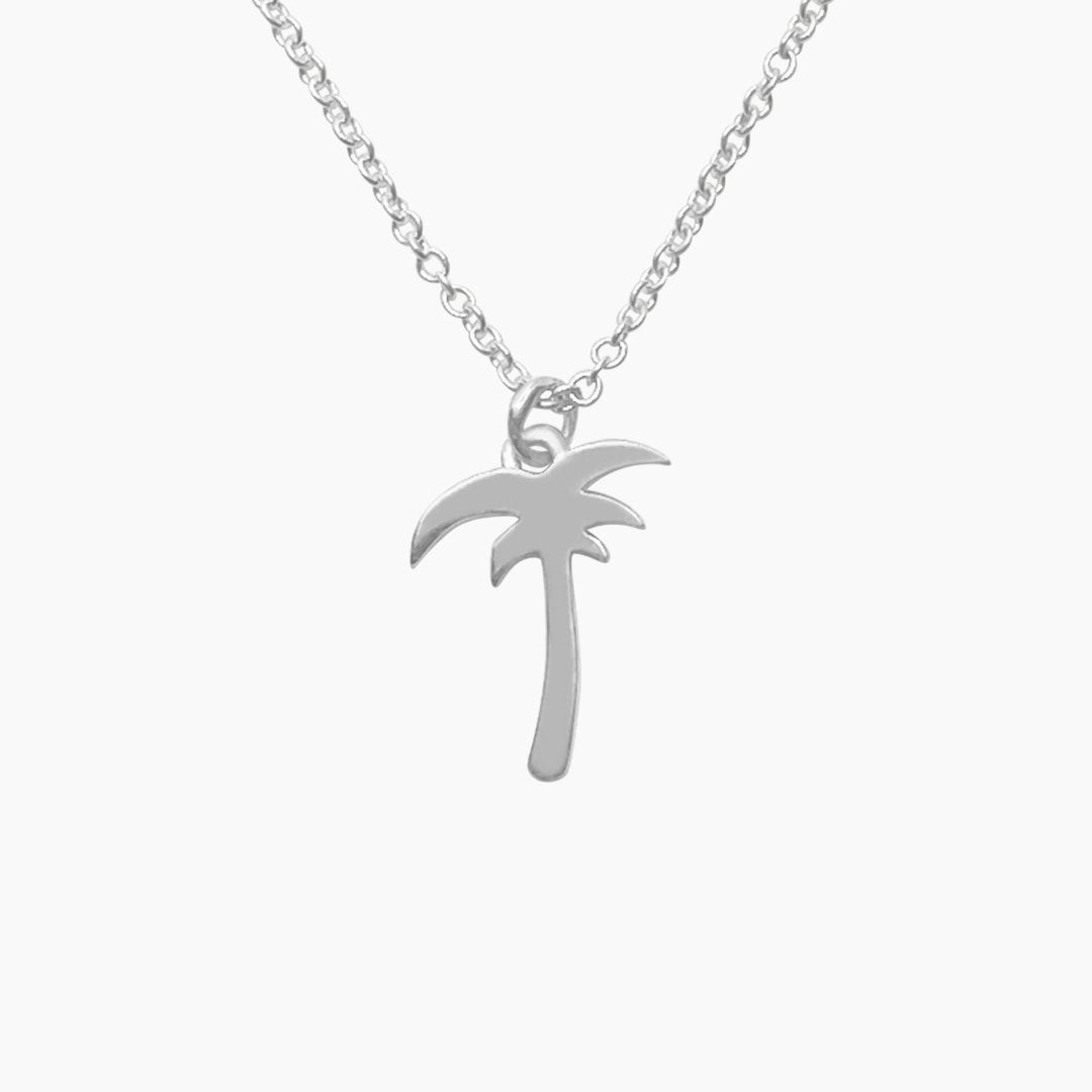 Sterling Silver Palm Tree Necklace | mazi + zo