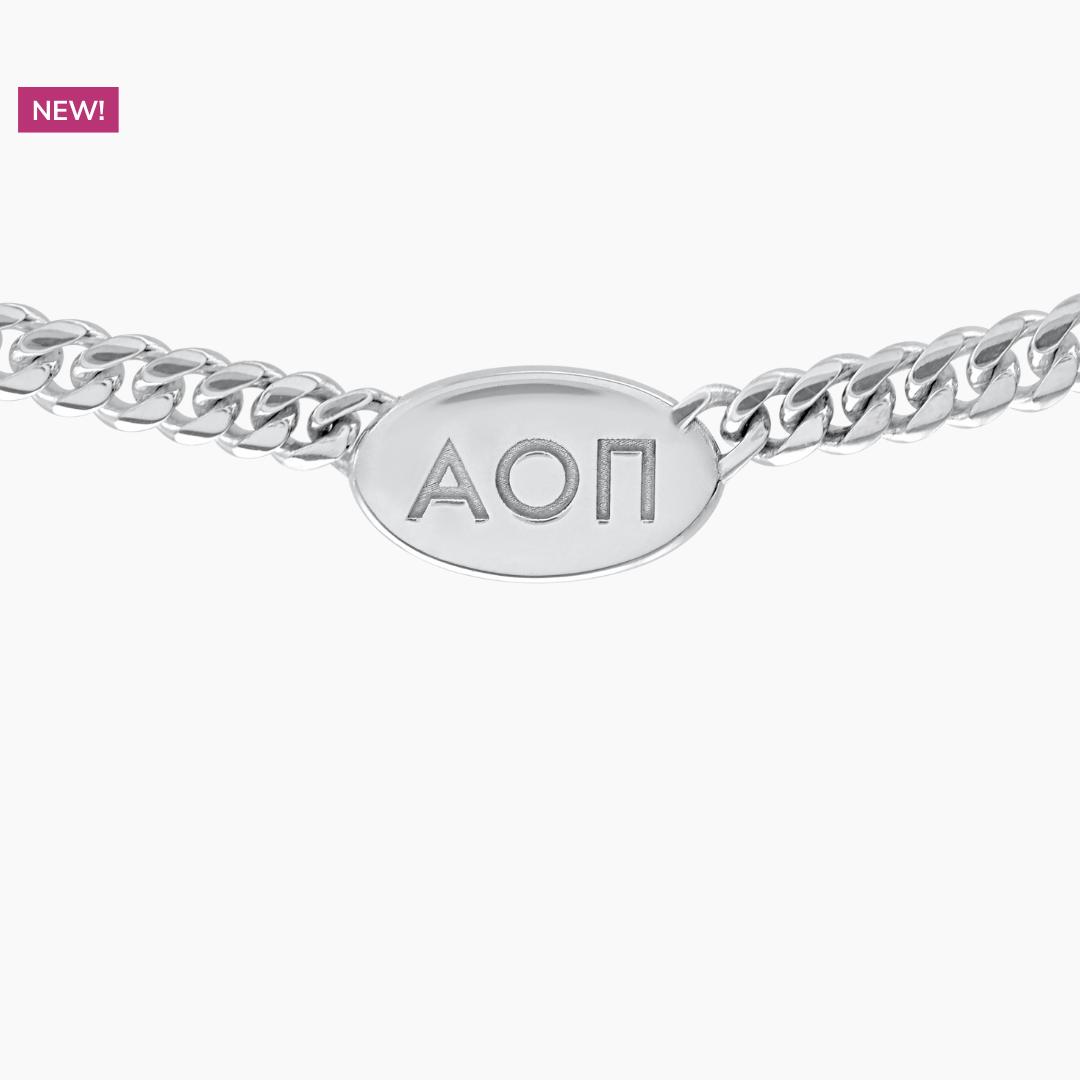 Personalized Alpha Omicron Pi Necklace