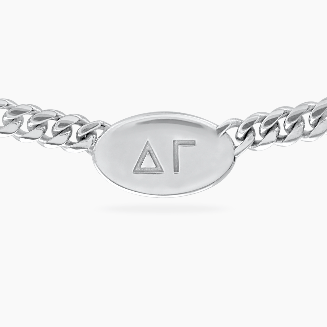 Silver Delta Gamma Necklace