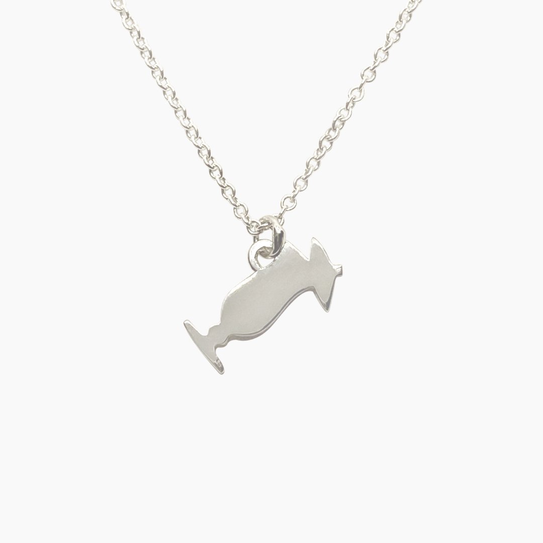 Sterling Silver Pina Colada Glass Necklace| mazi + zo