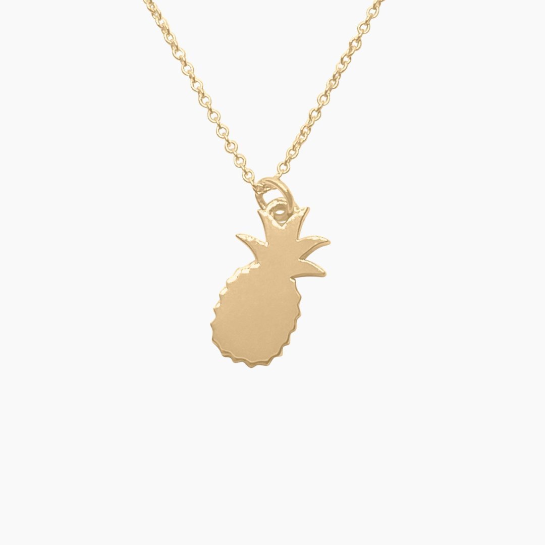 14k Gold Pineapple Necklace | mazi + zo