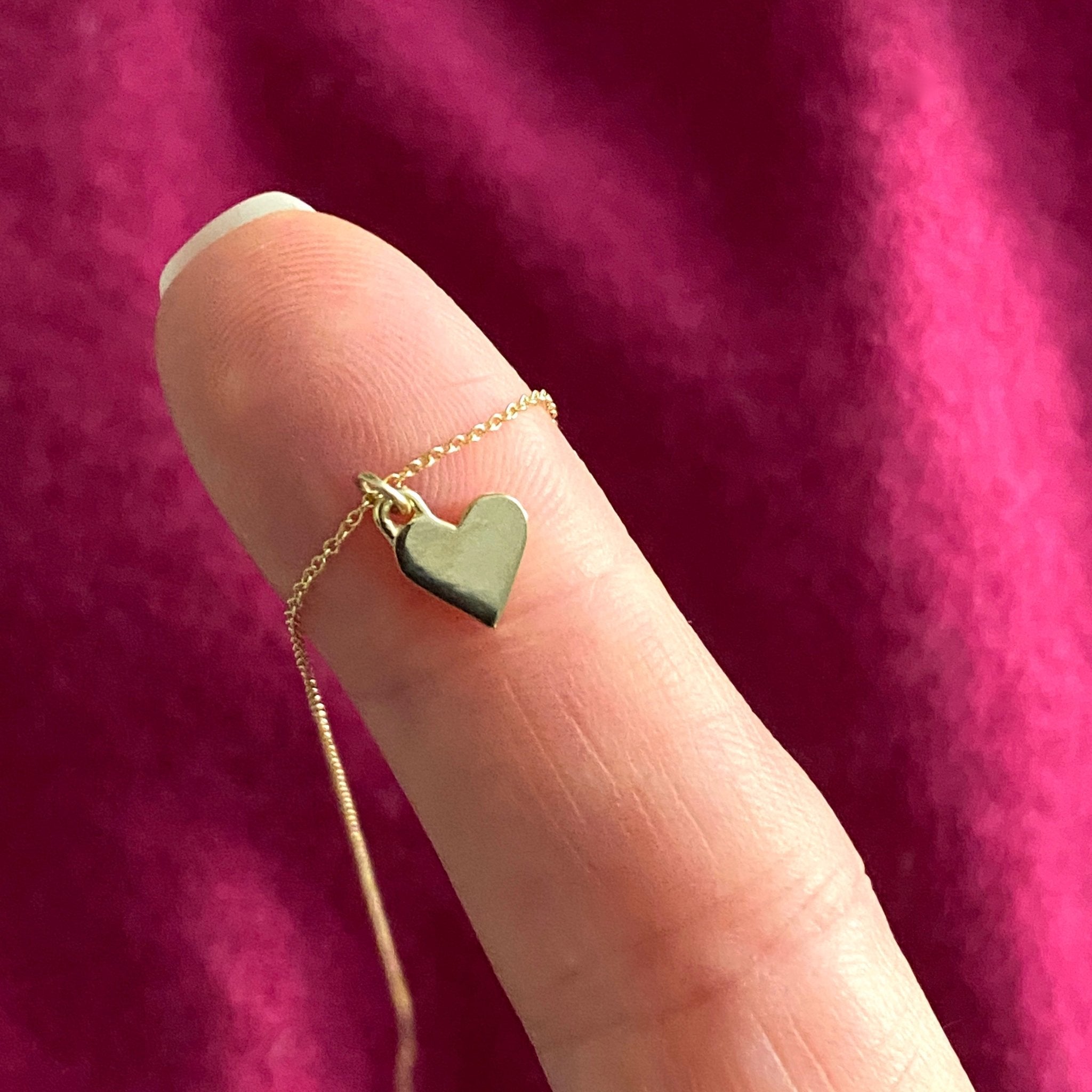 14k Gold Heart Necklace | mazi + zo jewelry