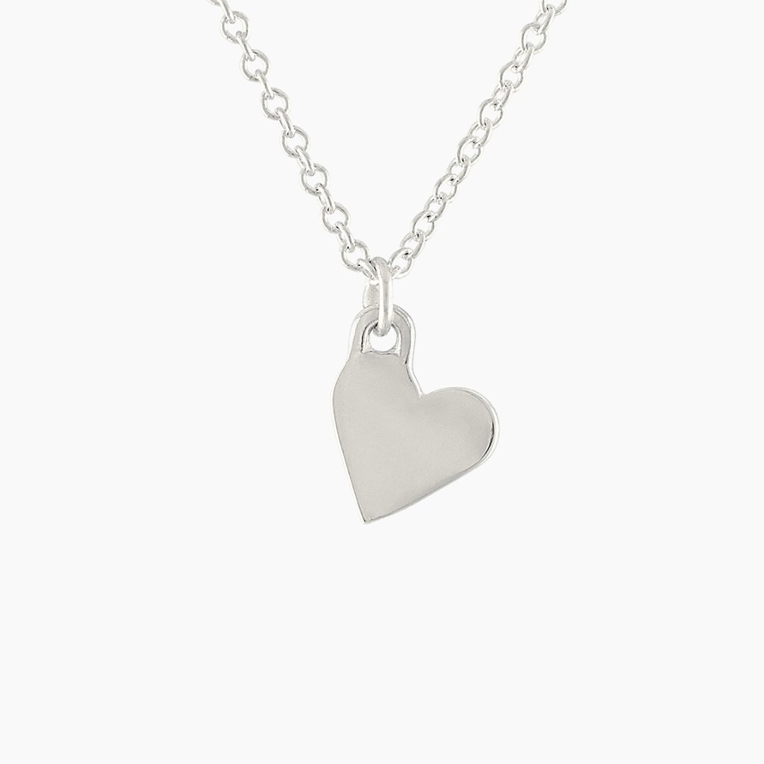 Sterling Silver Heart Necklace | mazi + zo jewelry