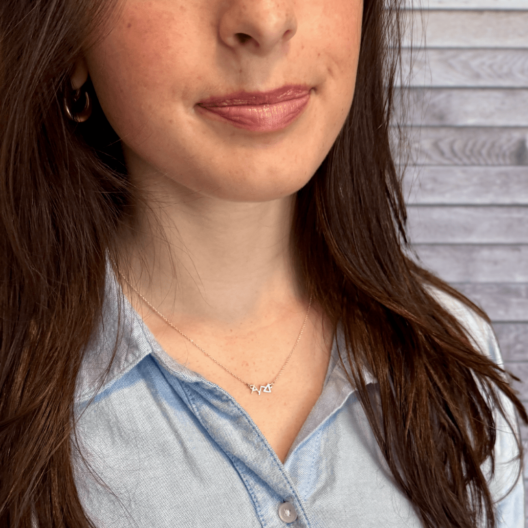 Alpha Gamma Delta Necklace | Sterling Silver | Alpha Gam | mazi + zo sorority jewelry