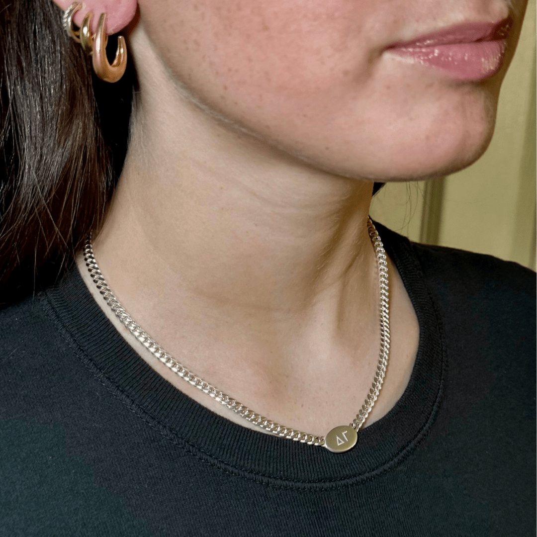 Personalized Delta Gamma Necklace | mazi + zo sorority jewelry