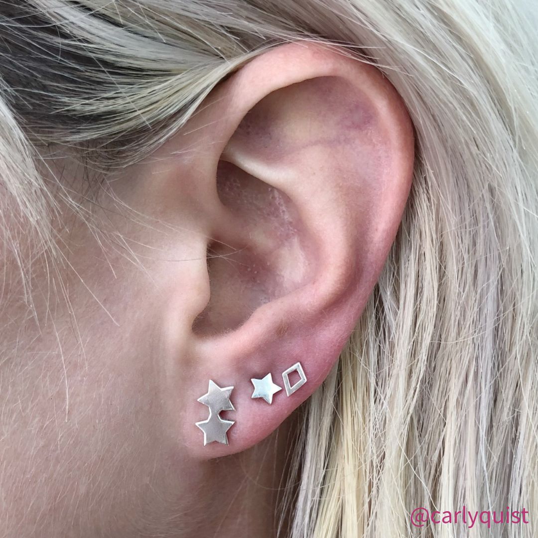Sterling Silver Kappa Alpha Theta Kite Earrings | mazi + zo sorority jewelry