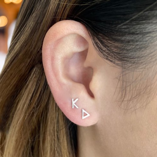 Silver Kappa Delta Earrings | mazi + zo sorority jewelry