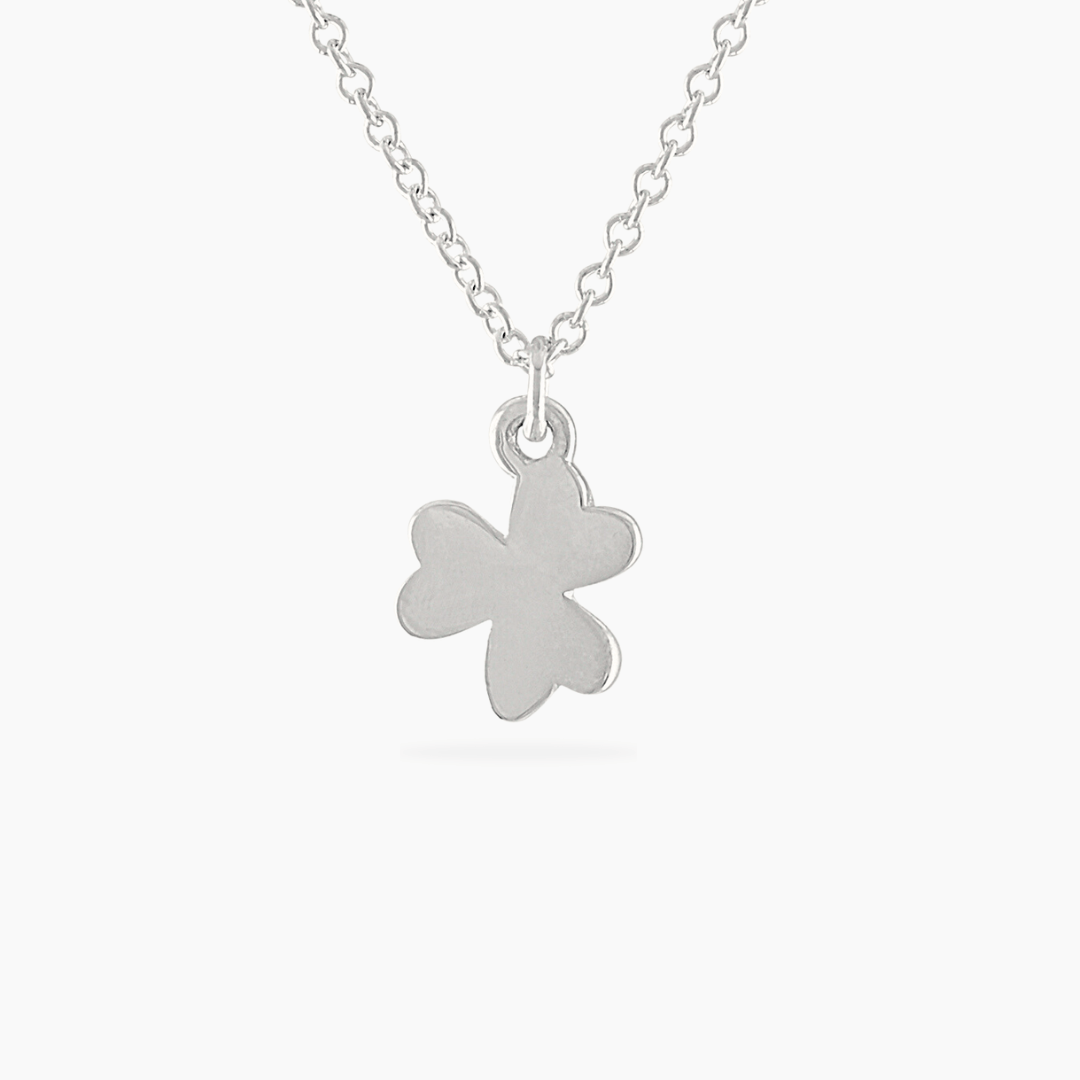 Sterling Silver Shamrock Necklace | mazi + zo jewelry