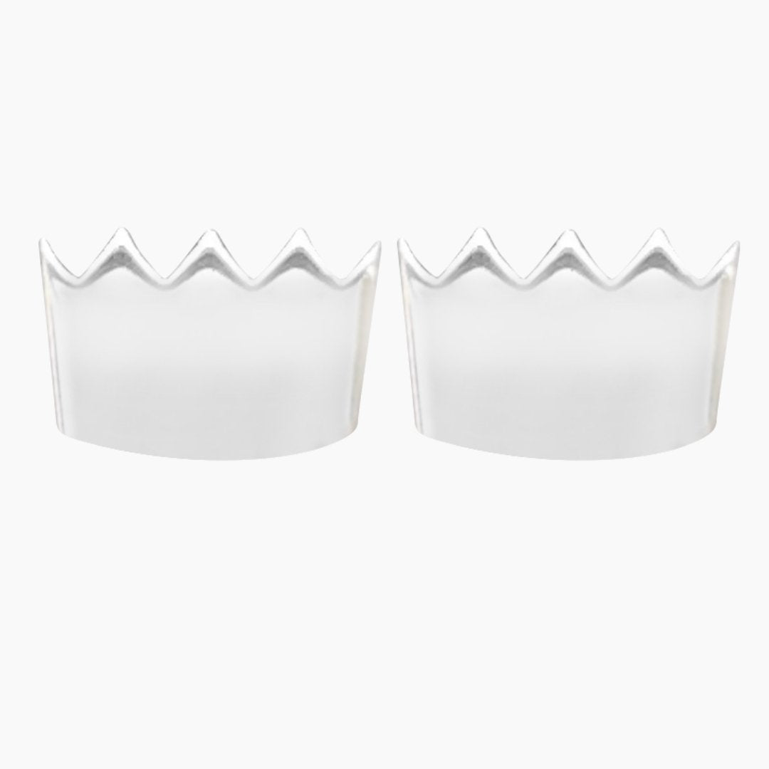 Silver Zeta Tau Alpha Crown Earrings | mazi + zo sorority jewelry