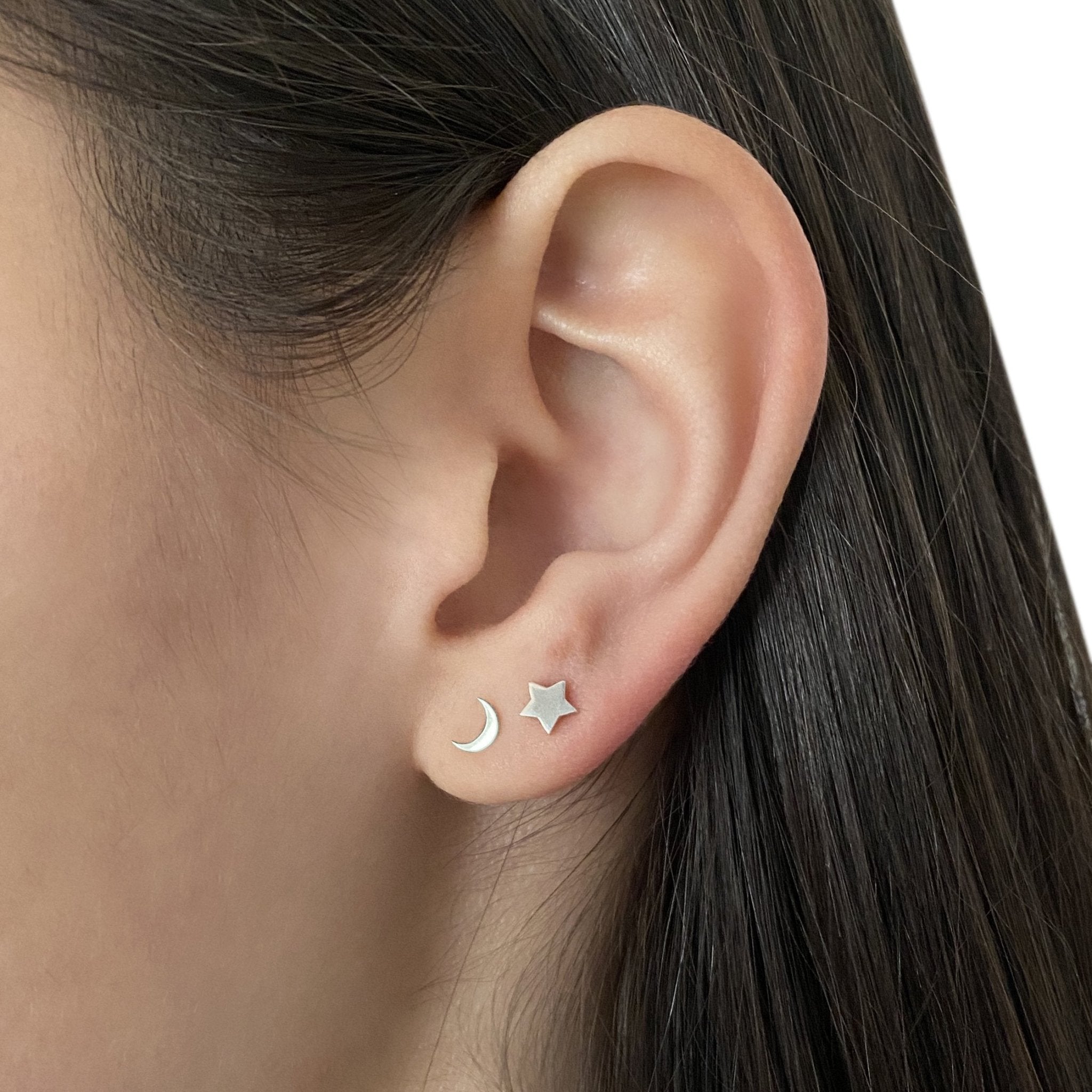 Sterling Silver Star Earrings | mazi + zo jewelry