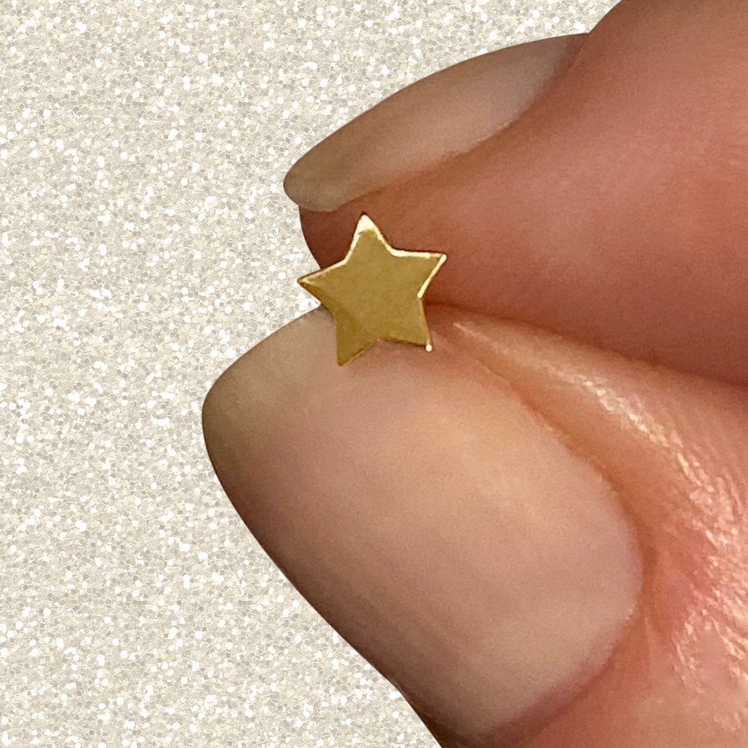 14k Gold Star Earrings | mazi + zo jewelry