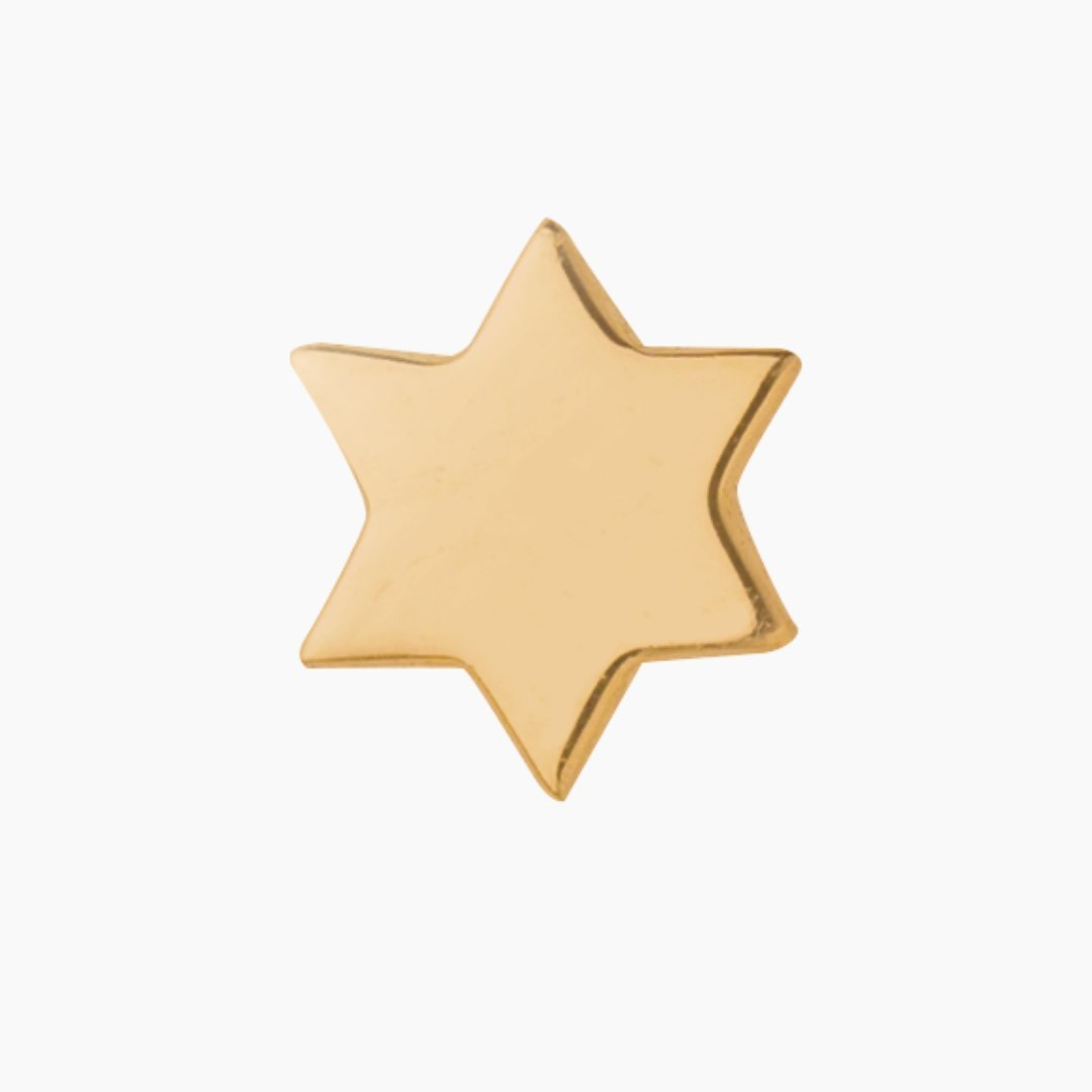 14k Gold Jewish Star Earrings | mazi + zo jewelry