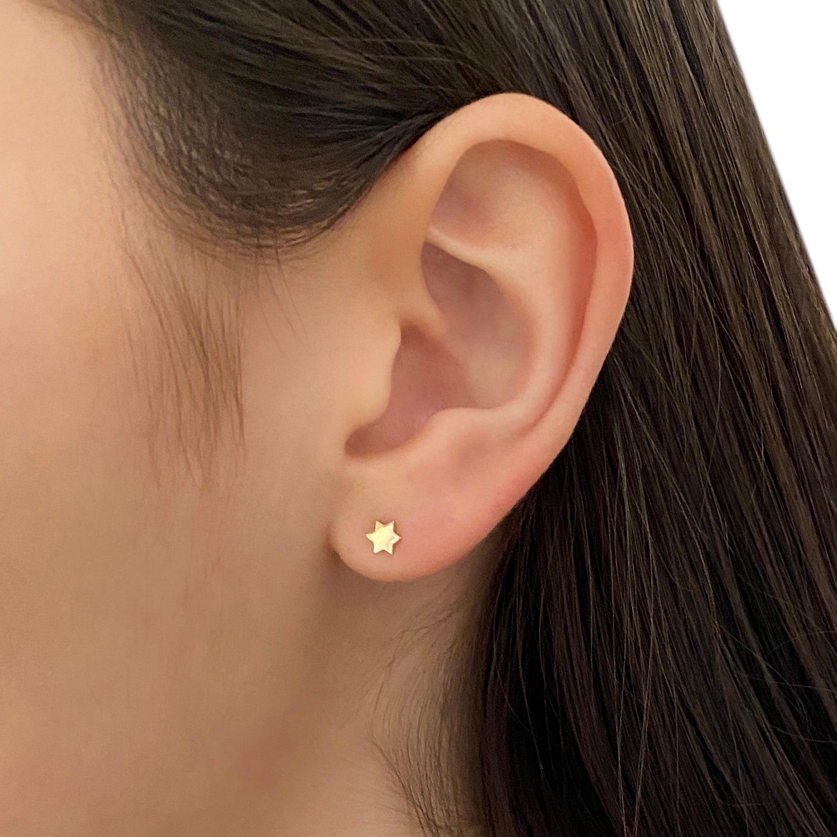 14k Gold Jewish Star Earrings | mazi + zo jewelry