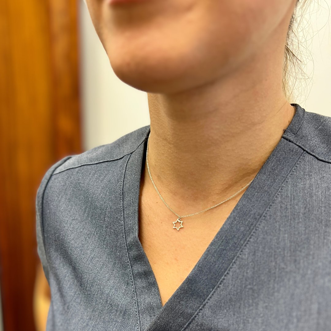 Sterling Silver Jewish Star Necklace | Star of David | mazi + zo jewelry