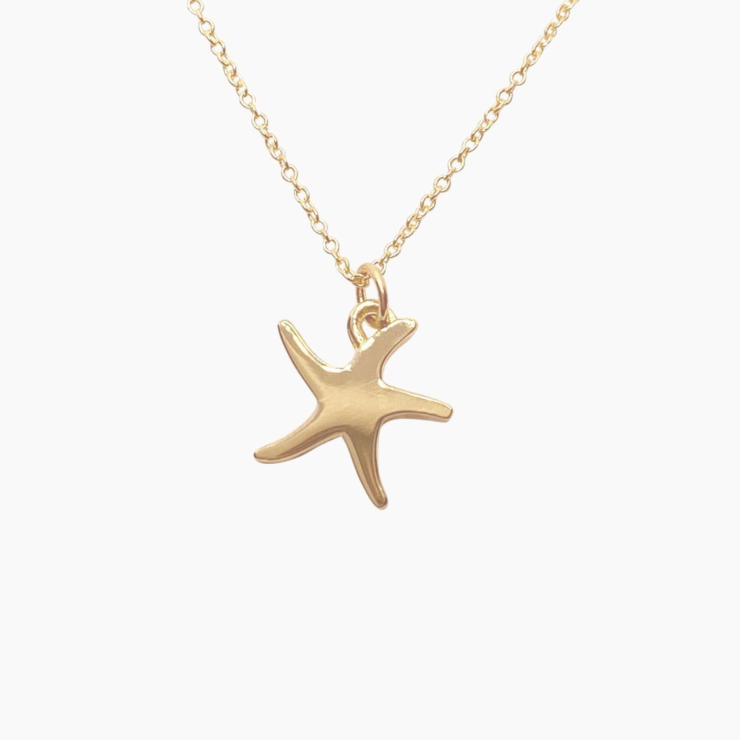14k Gold Starfish Necklace | mazi + zo
