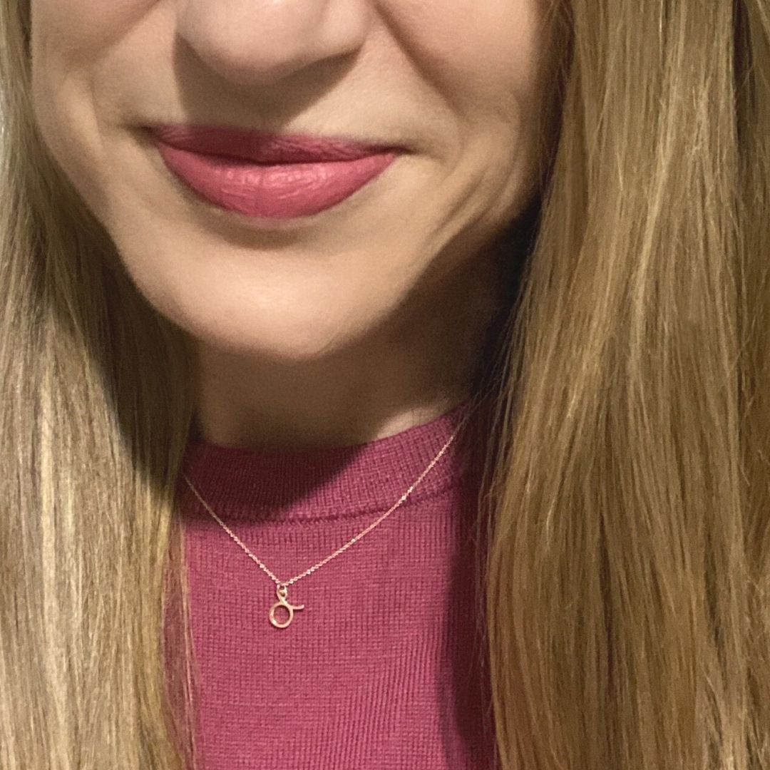 14k Gold Taurus Sign Necklace | Zodiac Necklace | Horoscope Jewelry | mazi + zo
