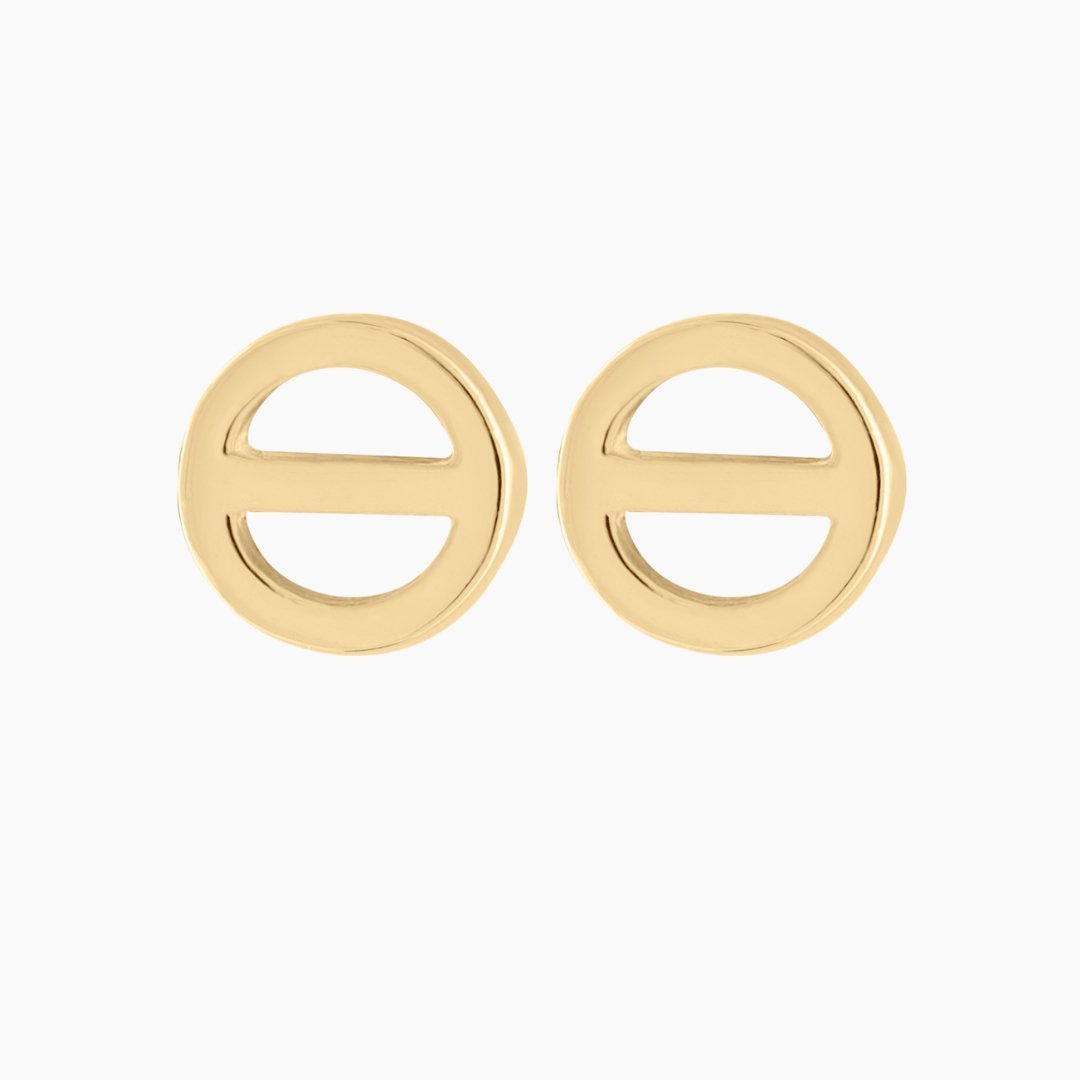 14k Gold Greek Theta Earrings | mazi + zo sorority jewelry
