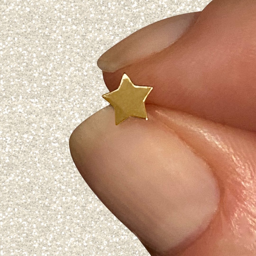 14k Gold Star Earring | mazi + zo jewelry
