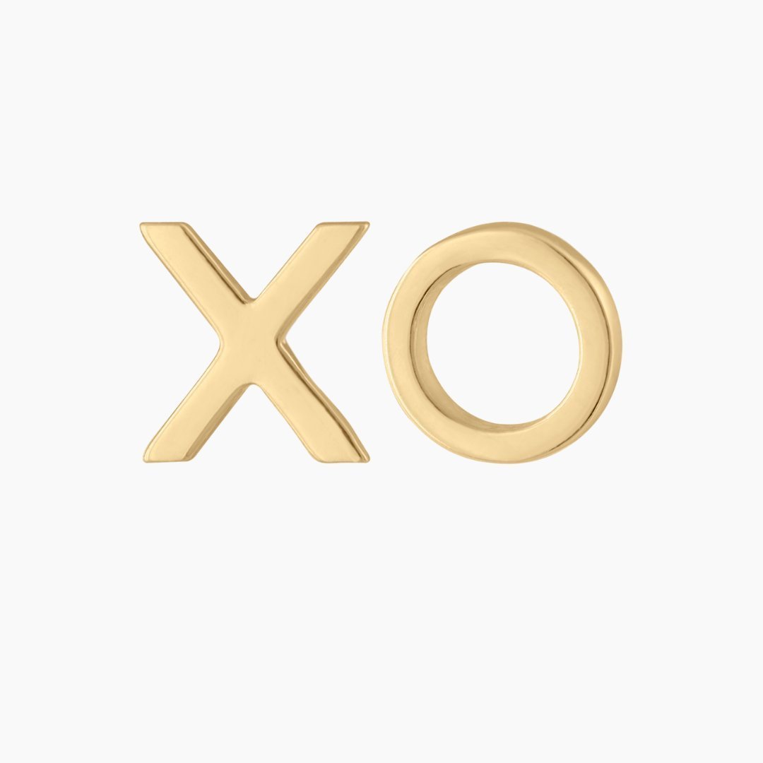 14k Gold XO Earrings | mazi + zo jewelry