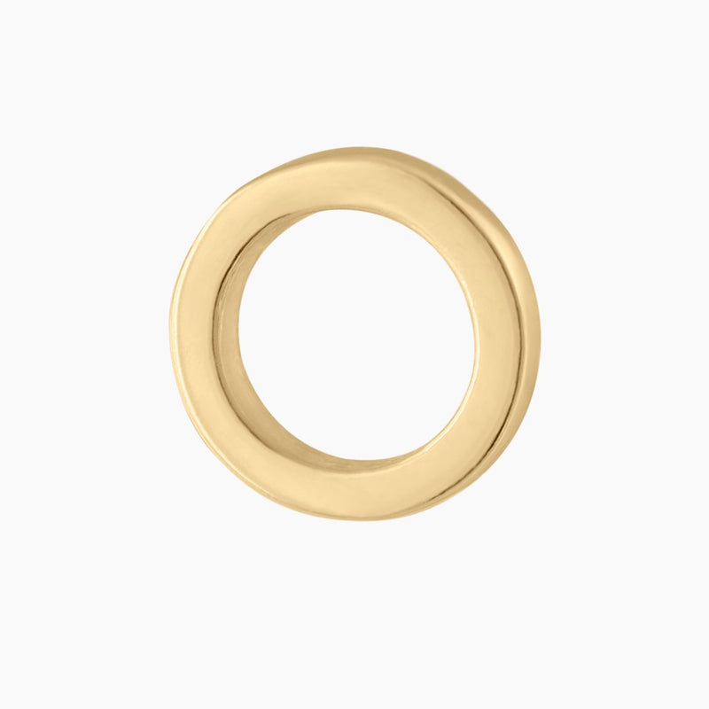 14k Gold Greek Letter Omicron Earring | mazi + zo sorority jewelry
