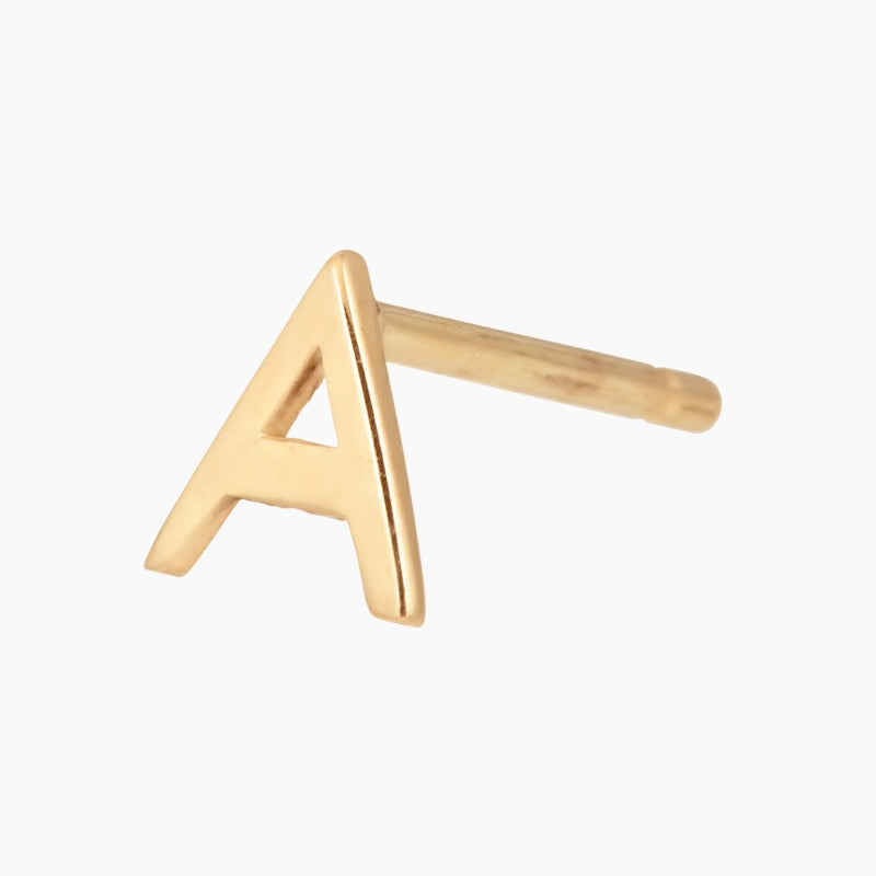 14k Gold Greek Letter Alpha Earring | mazi + zo sorority jewelry